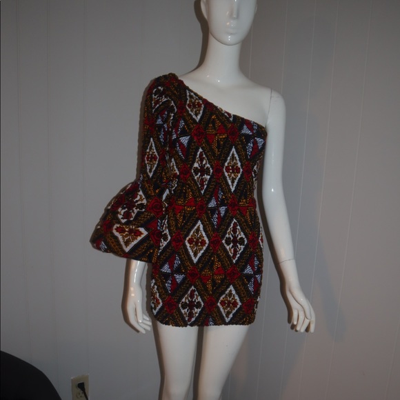 One shoulder mini dress - Picture 2 of 4